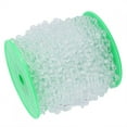thumbnail image 5 of Nikou Cadena de Cuentas de Perlas Artificiales de imitación Superficie Lisa para Material de Ropa de Ramo de Bricolaje(Color Transparente), 5 of 8