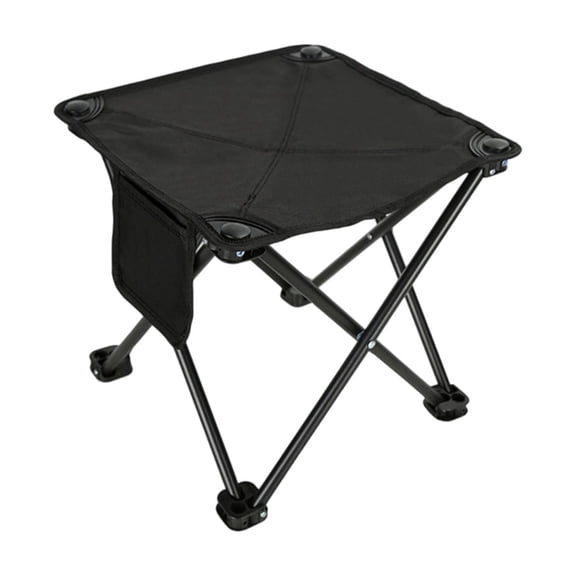 Fasiaou Portable Outdoor Folding Chair for Camping and Picnic, Lightweight Stainless Steel Frame Casual Seat for Hiking and Beach,Black,XL