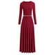 thumbnail image 1 of Vestido PRETTYGARDEN XL de punto acanalado y manga larga, conjunto de top corto, 1 of 7