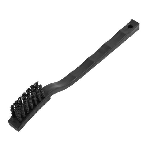 Unique Bargains Plastic F Type 17cm x 1cm Black Conductive PCB Clean Anti-static Brush