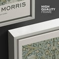 thumbnail image 4 of IDEA4WALL Framed Canvas Wall Art Pimpernel Flowers by William Morris Historic Cultural Paint Fine Art Traditional Scenic Colorful Poster for Living Room, Bedroom, Office - 24"x36" White, 4 of 5