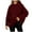 Wine, variant on Juslio Hoodies for Women Ladies Sweatshirts Pullover Outerwear Pocket Long Sleeve Drawstring Hooded Sweatshirts