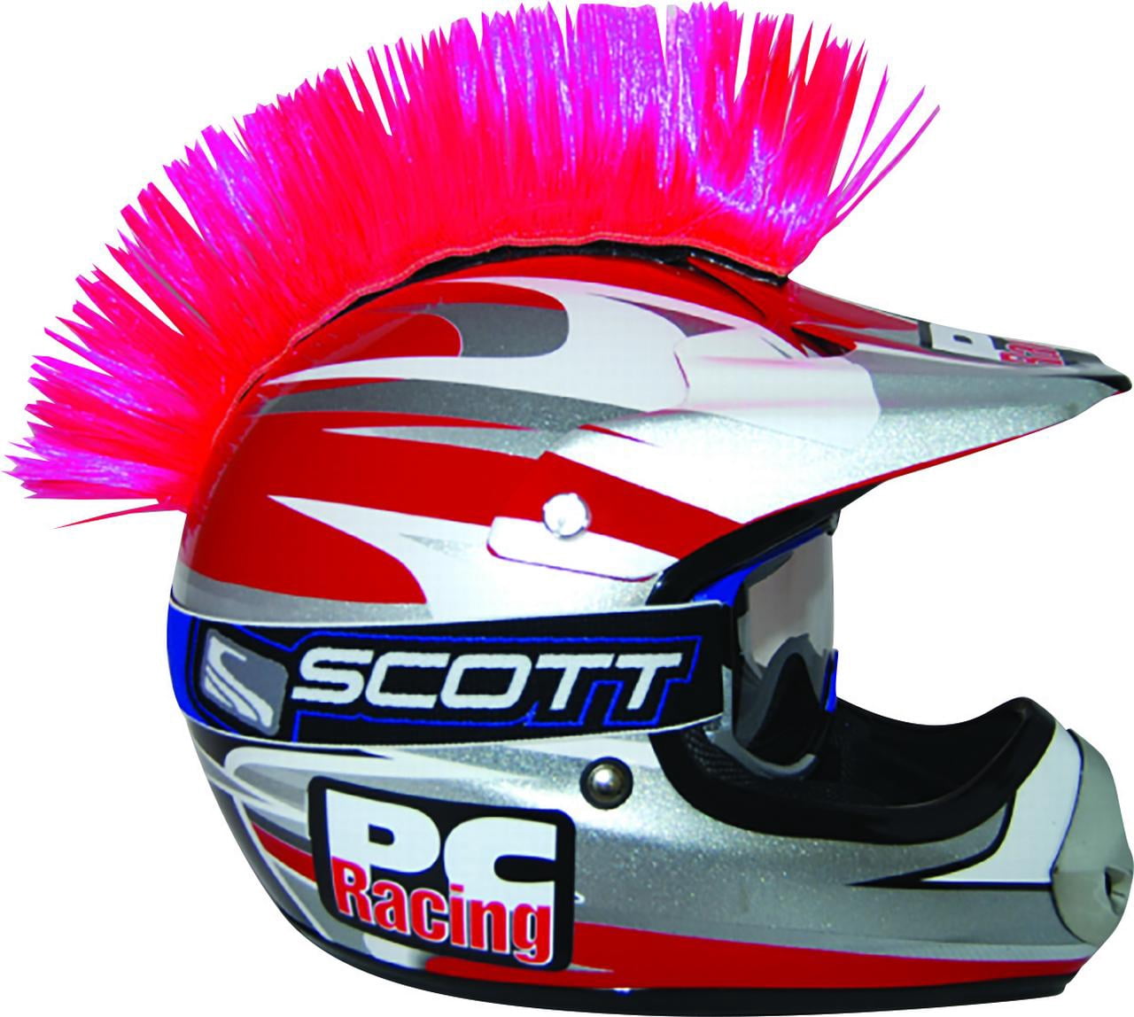 PC Racing Helmet Mohawk Pink Peel-and-Stick Hook-and-Loop Motorcycle Helmet Accessory (PCHMPINK)