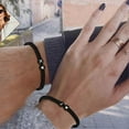 thumbnail image 2 of Unisex Bracelet 26 Letters Heart Rope Adjustable Handmade Couple Bracelet for Daily Wear, 2 of 5