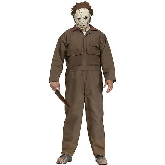 Michael Myers with Mask Men's Adult Halloween Costume, One Size, (44)