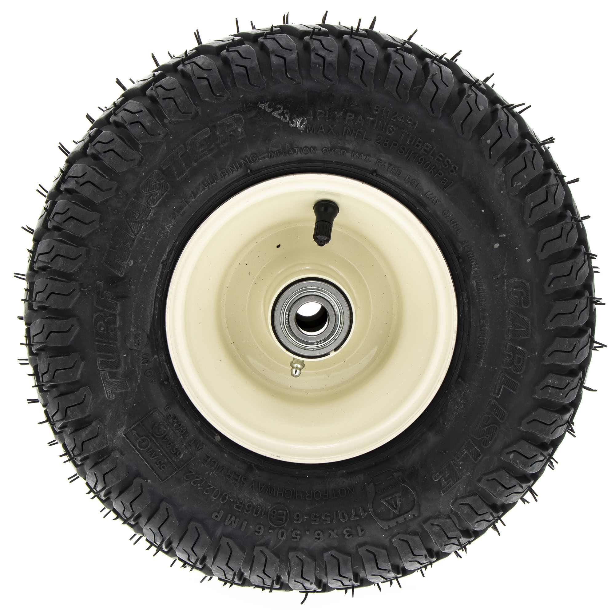 Dixie Chopper Front Wheel 13x6.5x6 Pneumatic Rib Tire For Lawn Mowers - OEM 401953