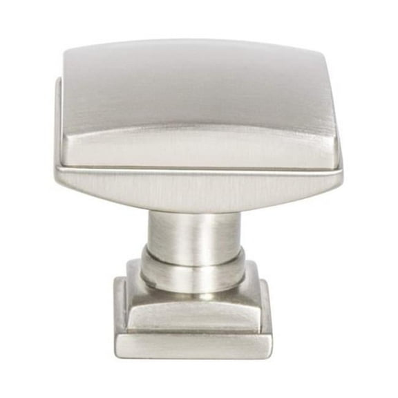Berenson BE1272 1BPN 1.25 in. Tailored Traditional Knob, Brushed Nickel