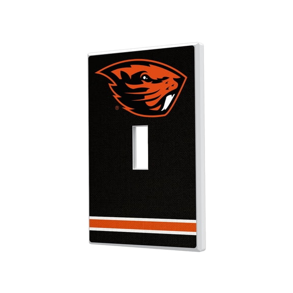 Oregon State Beavers Stripe Design Single Toggle Light Switch Plate