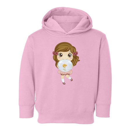 Girl With A Pet Fish Hoodie Toddler -Image by Shutterstock, 5 Toddler