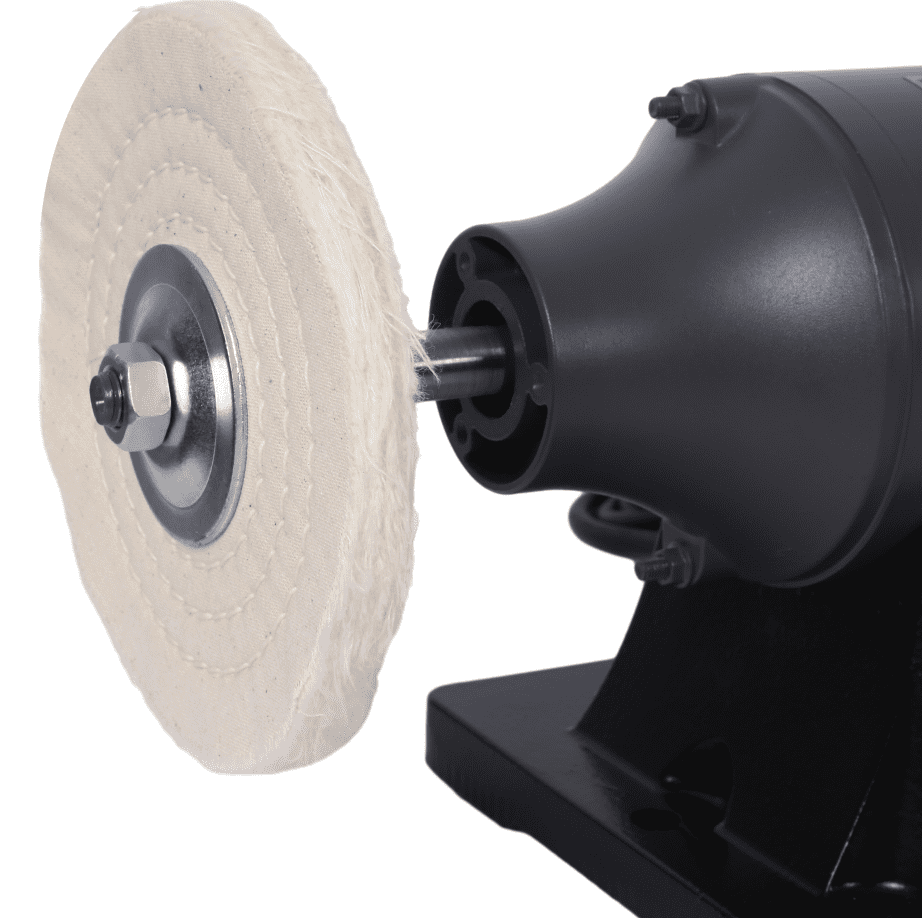 6-Inch Bench Buffer Grinder with 4 Wheels for Metal Jewelry Wood
