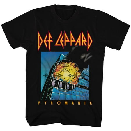 Def Leppard 80s Heavy Hair Metal Band Rock and Roll Pyromania Adult T-Shirt Tee