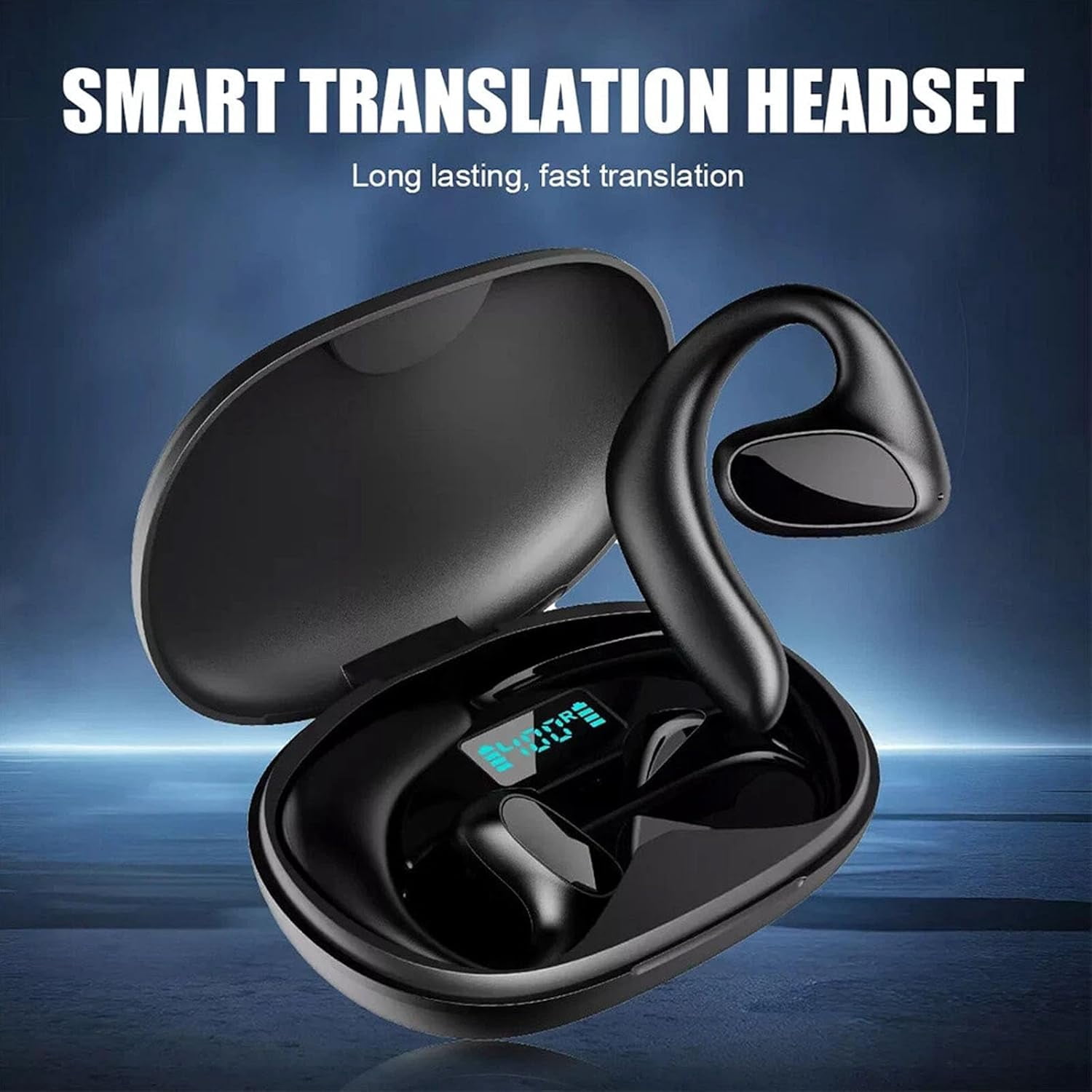 2026 New Translation Earbuds, 144 Languages Real-Time Two-Way AI Translator, Bluetooth Wireless Earphones for Travel, Business, Calls & Music, Open-Ear Comfort