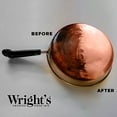 thumbnail image 5 of Wright's Copper and Brass Cream Cleaner - 8 Ounce - 6 Pack - Gently Cleans and Removes Tarnish Without Scratching, 5 of 5