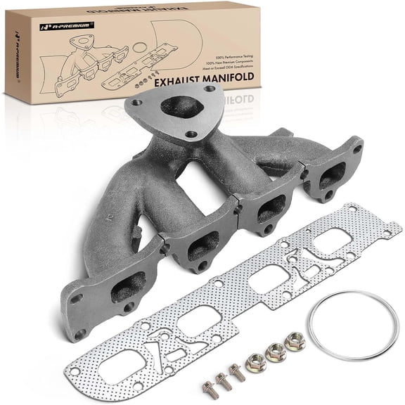 A-Premium Engine Exhaust Manifold W/Gasket & Bolts & Nuts [2.4L] Compatible with Chevrolet Equinox 2010-2012, Captiva Sport 2012 & GMC Terrain 2010-2012, Sport Utility
