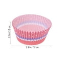 thumbnail image 4 of 100 Pcs Paper Baking Cups Cupcake Wrappers Liners Muffin Cases Cake Cup Party Favors (Red), 4 of 7