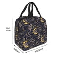 thumbnail image 4 of Kdxio Snake Sleep Print Insulated Lunch Bag,Reusable Tote Lunch Box for Women Men,Leakproof Cooler Lunch Bags for Work Office Travel Picnic, 4 of 6