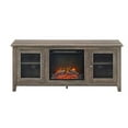 thumbnail image 5 of 58" MDF Traditional Electric Fireplace TV Stand - Grey Wash, 5 of 11
