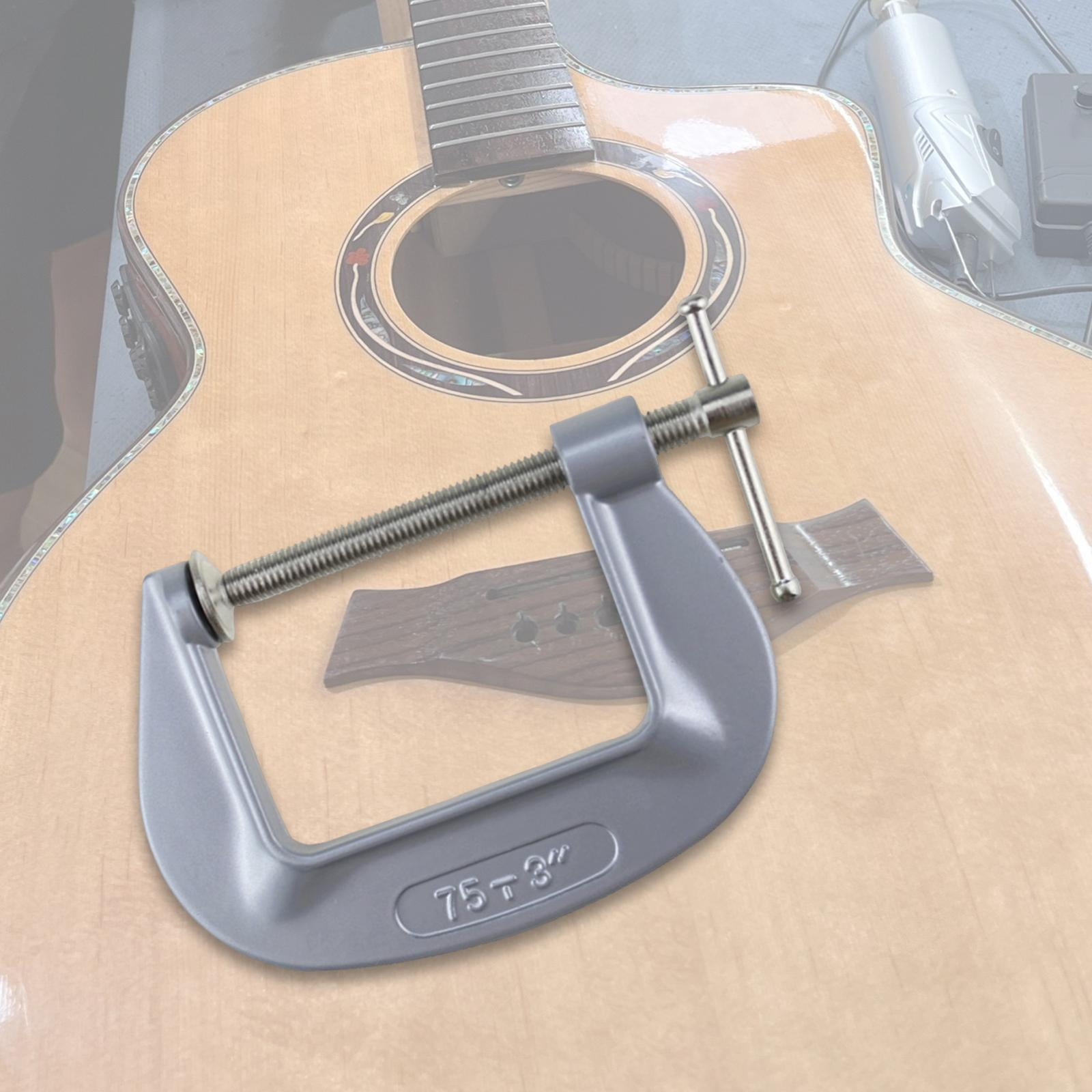 JWQFBC Guitar Bridge Clamp C Clamp Multifunctional Practical Sturdy DIY Easy to Install