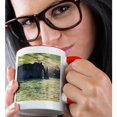 thumbnail image 2 of 3drose, Etretat, Sunset by Claude Monet, 1883, 11oz Two-tone Red Mug, 2 of 6