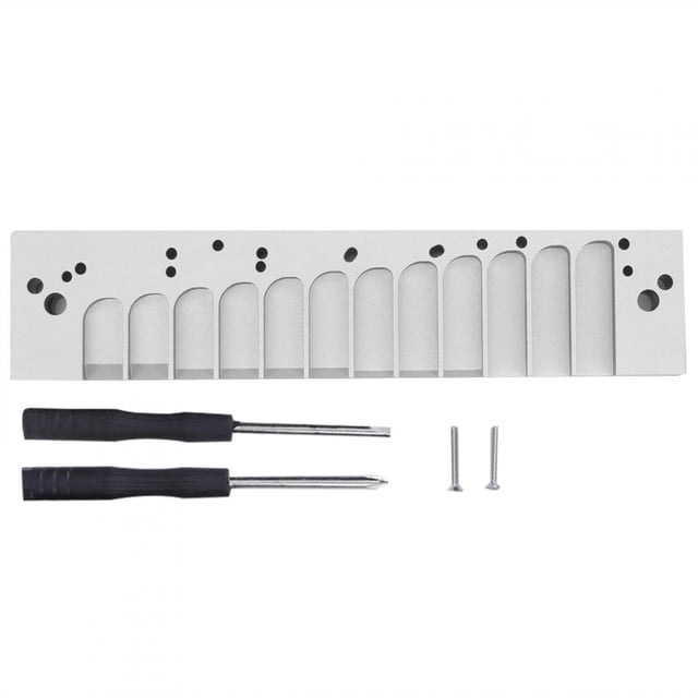 Peine de armónica con escala cromática de 12 agujeros para HOHNER 270D Original 270 LA12 TOOTS Reed PlateSilver