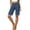 Blue, variant on Bermuda Shorts for Women Knee Length Elastic High Waisted Comfy Lounge Short Pants Side Split Casual Summer Beach Vacation Shorts with Pockets