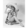 thumbnail image 2 of Portrait of a young woman wrapped in cloth wearing a sombrero Poster Print (24 x 36), 2 of 4