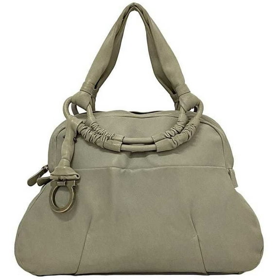 Pre-Owned Salvatore Ferragamo Tote Bag ec-22402 Gray Gancini FZ-21 Leather A971 Soft... (Good)