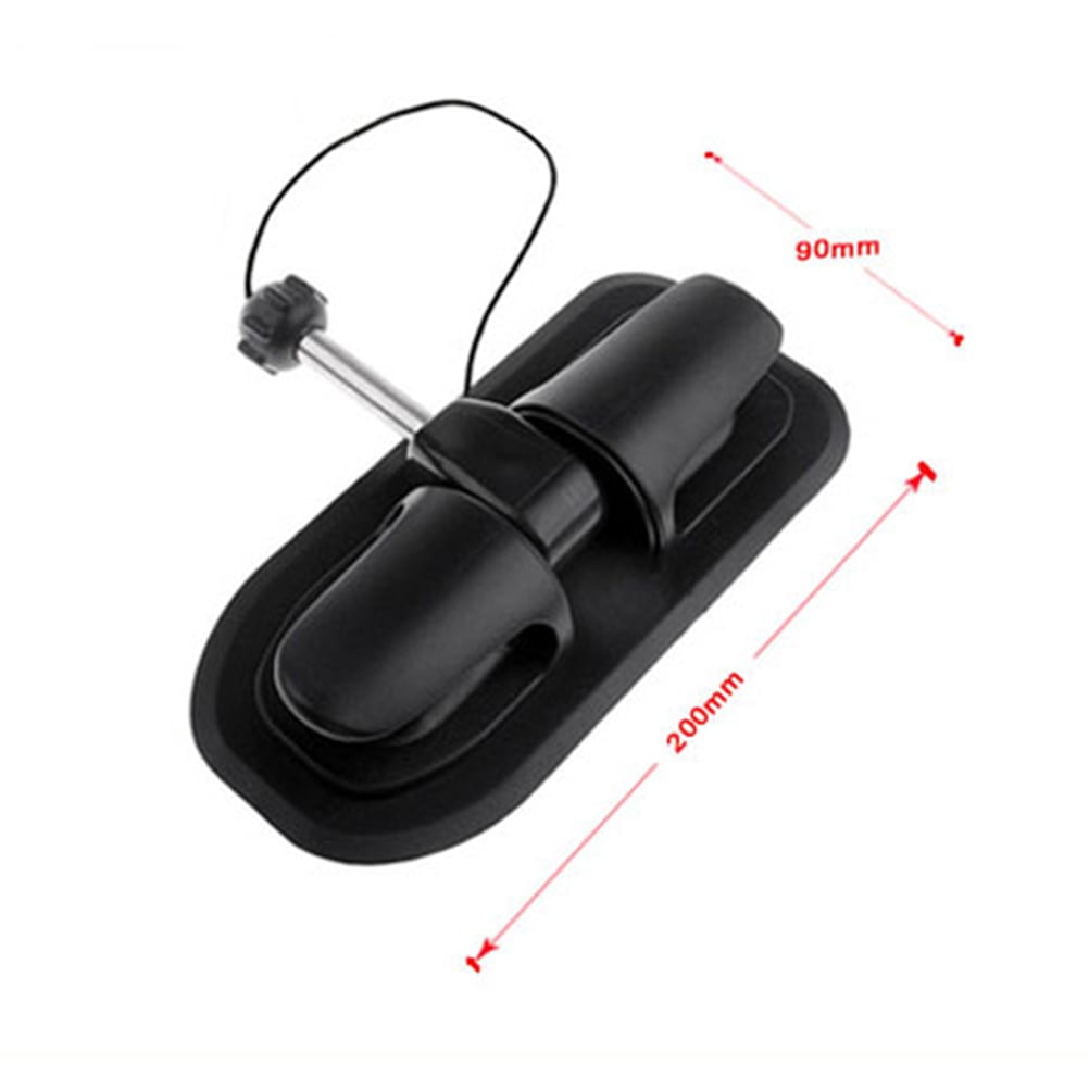 UKCOCO Boat Accessories Paddle Lock Anchor Holder Plastic 1Set Black