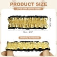 thumbnail image 2 of Brazalete Uxcell, Garter Antideslizante, Soporte para Mangas de Camisa para Hombres, Cinturón Elástico Dorado sobre Negro, 2 of 6