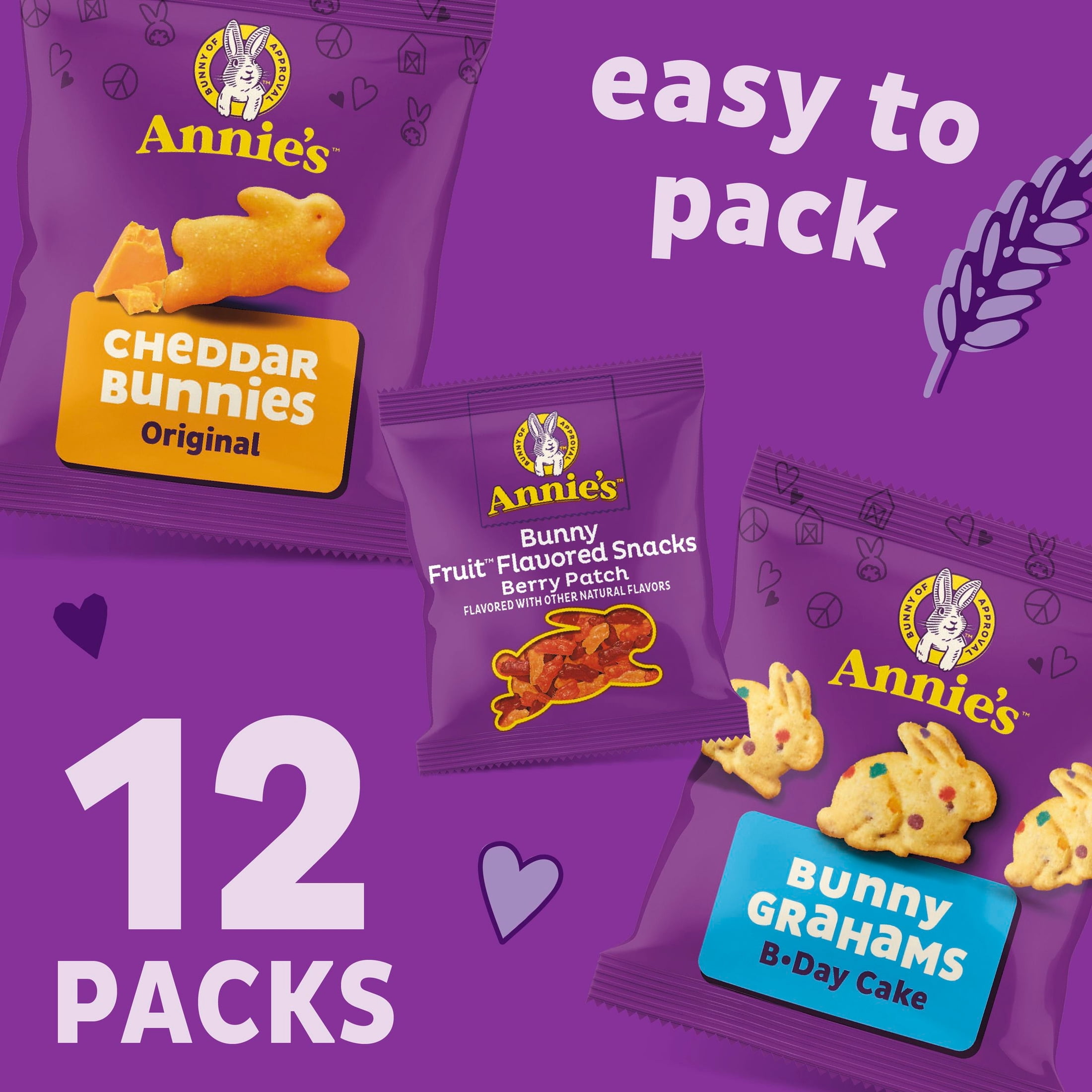 (6 pack) Annie's Sweet and Salty Snack Variety Pack, Organic Kids Snacks, 12 Pouches, 10.8 oz