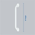 thumbnail image 3 of Medline 18" Enameled Steel Grab Bar Bathtub and Shower Handle, 300 lb Capacity, White, 3 of 7