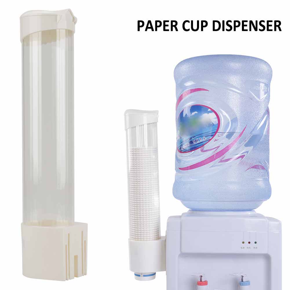 80 tasses 2 compartiments Distributeur de gobelets en plastique pour montage mural Gobelets jetables Distributeur de gobelets en carton et de couvercles