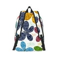 thumbnail image 3 of Balery Colorful Butterflies Vintage Canvas Backpack for Men and Women - Large Capacity, Durable Travel Laptop Bag for School, Work, Hiking, and Outdoor Activities, 3 of 7