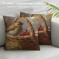 thumbnail image 3 of Orinice Berries Graphic Decorative Men Women Boy Girl Room Cushion Throw Pillow Cover for Home Couch Living Room Bed Sofa Pillow Case Spring Pillow Case 1PC 22x22in, 3 of 5
