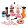 thumbnail image 2 of Juego de juguetes de simulación, pequeños postres de hielo para la tarde, platos para pasteles, platos, kit de simulación, molde de juguete para casa, accesorio para niñas, juego de cafetera de regalo Speravity FN000716-02, 2 of 7