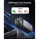thumbnail image 3 of Batería externa Jescuok 27000 mAh 140 W USB C PD QC de 3 salidas, 3 of 8