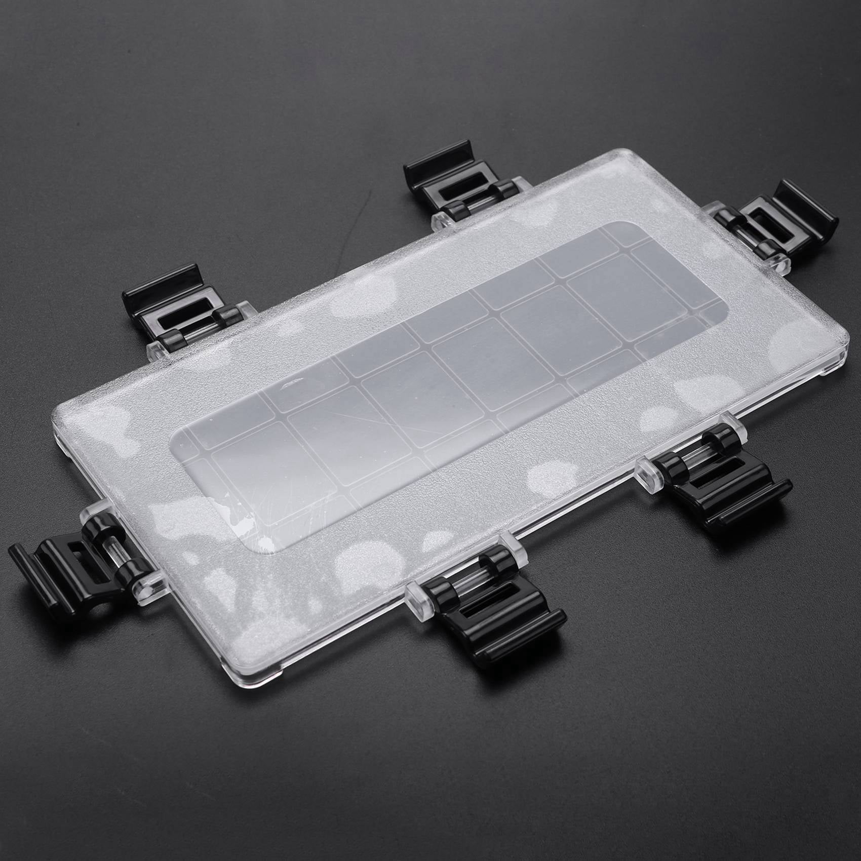 2X 24-Well Airtight Leak Watercolor Paint Palette Box for Watercolors Half Pans, Acrylic, Gouache and Oil Paint