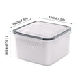 thumbnail image 7 of Kayannuo Fruit Vegetable Storage Containers for Fridge Draining Fresh Containers 3 in 1 Produce Storage Containers Large Organizer Bins with Lid & Colander Back to School Supplies, 7 of 7