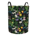 thumbnail image 2 of Balery Chamomile Round Laundry Basket with Handles Waterproof Freestanding Laundry Hamper for Clothes Toys in the Dorm and Family-Small, 2 of 8