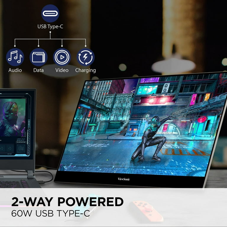 新品　ViewSonic 15.6インチ ポータブルモニター OLED 4K ViewSonic VX1655-4K-OLED 15.6'' 4K UHD Portable OLED Monitor with