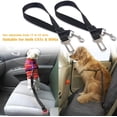 thumbnail image 5 of Cinturón de seguridad para coche para perros, [2 piezas] Arnés universal para coche, resistente y ajustable, de 50 a 90 cm, para perros y gatos, nailon negro., 5 of 5
