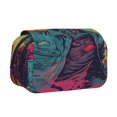 thumbnail image 1 of Disketp Neon Zombie Skull Estuche de Lápices de Doble Capa con Tapa Abatible y Cremallera, Organizador Escolar para Adolescentes y Adultos, 1 of 7