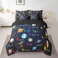 thumbnail image 2 of Homewish Starry Sky 7-Piece Twin Bedding Sets For Preppy Children Kids,Universe Galaxy Bedding Comforter Set,Cosmos Planet Breathable Sheet Sets,Breathable Home Decor,Reversible, 2 of 8