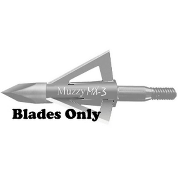 Muzzy Mx 3 3 Blade Broadhead Replacement Blades 100gr 6pk 2998