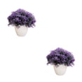 thumbnail image 4 of Cateissary Simulación de reemplazo de Color sólido para macetas falsas ABS, vívido, realista, para el hogar, oficina, jardín, boda, planta Púrpura 2Conjunto, 4 of 6