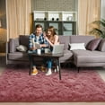 thumbnail image 2 of Softlife Super Soft Rug For Living Room Fluffy Rugs For Dorm Room Cute Plush carpet For Bedroom,6' x 9',Bean Paste Powder, 2 of 7