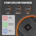 thumbnail image 3 of AIR-Electric Heating Scarf, Heated Scarf, Pink, Cotton, 3 Temperature Settings, Machine Washable, USB-Powered, Pain Relief, 3 of 4