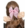 thumbnail image 2 of Way to Celebrate Valentine's Day Pink Hair Bow, 1 Piece, 2 of 4