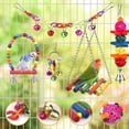 thumbnail image 2 of Bird Toys YIXUND para conuras con hamaca con escalera colorida, 2 of 6