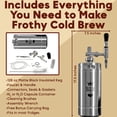 thumbnail image 4 of The Original Royal Brew Nitro Cold Brew Coffee Maker - Coffee Shop Quality Nitro Coffee at Home - 128 oz Extra Large Home Keg, Nitrogen Gas System Coffee Dispenser Kit - Use Nitrogen or Nitrous Oxide, 4 of 10